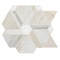 Msi Angora Floralis Sample Polished Marble Mosaic Floor And Wall Tile ZOR-MD-0641-SAM - alternate 2
