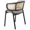 Leisuremod Ervilla Dining Chair with Stainless Steel Legs Velvet Seat and Wicker Back, Beige EC20BG - alternate 7