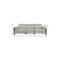 Homeroots 103" Light Gray Top Grain Leather Reclining Metal USB Sofa 720325 - alternate 9