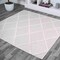 Jonathan Y Salines Diamond Trellis Ivory 5 ft Square Indoor/Outdoor Area Rug IBZ101D-5SQ - alternate 1