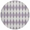 Homeroots 8' Purple And Lilac Round Geometric Washable Indoor Outdoor Area Rug 577099 - alternate 5