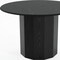 Homeroots 46" Black Solid Wood Pedestal Base Round Top Dining Table 721049 - alternate 7
