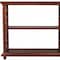 Homeroots 27" Brown Two Tier Standard Bookcase 389570 - alternate 7
