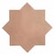 Apollo Tile Seville 7 x 7 in. Matte Terracotta Porcelain Star Wall and Floor Tile 5.31 sq ft/case, 34PK TNG88STRCOTA - alternate 1