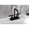 Kingston Brass Double-Handle 4" Centerset Bathroom Faucet with Brass Pop-Up, Oil Rubbed Bronze KS6645CML - alternate 6