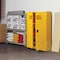 Sandusky Lee Heavy Duty Welded Steel Flammable Safety Cabinet, 43x18x65, Yellow SC450F-P - alternate 8
