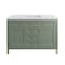 James Martin Vanities Chicago 48 in. Single Vanity, Smokey Celadon, w/ 3 CM Carrara Marble Top 503-V48-SC-3CAR - alternate 3