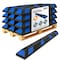 Jrex Safety 72 in Rubber Parking Block Curb Stop, Blue Reflective Strip, 10PK PBSB-JR-6-10PK - alternate 1