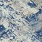 Homeroots 8' Navy Blue Gray And Ivory Round Abstract Washable Indoor Outdoor Area Rug 597988 - alternate 7