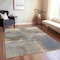 Homeroots 8' X 10' Khaki And Brown Abstract Washable Indoor Outdoor Area Rug 609295 - alternate 7