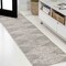 Jonathan Y Elm Diamond Stripe Geometric Shag Gray/Ivory 2 ft. x 8 ft. Runner Rug MOH408B-28 - alternate 1