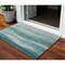Homeroots 3' X 5' Teal Blue And Aqua Abstract Washable Indoor Outdoor Area Rug 604989 - alternate 1