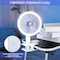 Simple Deluxe Clip on Fan with LED Lamp, Rechargeable Desk Fan, 4 Speed 360 DegRotating Detachable Clamp, Battery HIFANXCLIP6WLIGHT - alternate 8