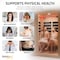 Saunaspa Infrared Cabin Sauna, Canadian Hemlock Wood, Low EMF Heating Panels, Chromotherapy, Glass Door MNSC0022-2P - alternate 7