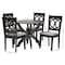 Baxton Studio Rita Modern Grey and Dark Brown Finished Wood 5-Piece Dining Set 250-9400-10902-ZORO - alternate 7