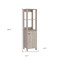 Homeroots 16" Light Gray Wood Freestanding Single Door Bathroom Vanity 543595 - alternate 5