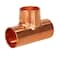 Everflow Copper Reducing Tee Fitting with Solder Cups 1/2''x1/2''x3/4'' CCRT0123 - alternate 1