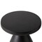 Leisuremod Dune 17 in Round Fiberstone Side Table, Pedestal Base, Weatherproof, Fully Assembled DST17BL - alternate 7