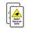 Signmission Smile! You're On CCTV, 18'' X 24'' 2 Signs, Heavy Gauge Aluminum, 2PK A-1824-2PACK-24727 - alternate 1