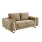 Homeroots 72in Beige And Gold Velvet Loveseat 518572 - alternate 7