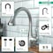 Hansgrohe Allegro E Gourmet HighArc Kitchen Faucet, 2-Spray Pull-Down, 1.75 GPM in Stainless Steel Optic 04066860 - alternate 2