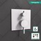 Hansgrohe Ecostat Pressure Balance Trim Square with Diverter in Matte White 15862701 - alternate 2