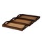 Homeroots 24in Brown Rectangular Wood Handmade Tray With Handles 483309 - alternate 9