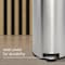Happimess Oscar Round 8-Gallon Step-Open Trash Can with FREE Mini Trash Can, Platinum Silver HPM1001A - alternate 7