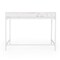 Homeroots 40" White Solid Wood Writing Desk With Two Drawers 389450 - alternate 8