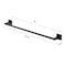 Gliderite Hardware Alpine Collection 24 in. Towel Bar Matte Black Bathroom Hardware 9024-SQ-MB-1 - alternate 3