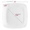 Smarty Had A Party Solid White Flat Rounded Square Plastic Dinnerware  Set (120 Dinner Plates+120 Salad Plates), 240PK 4830WH-VP-CASE - alternate 11