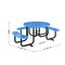 Flash Furniture Round Blue, Polyethylene, Steel, 82.5 in L SLF-EMR-46ADA-BL-GG - alternate 4