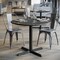 Flash Furniture Commercial 36" Black Faux Marble HPL Tabletop - Black Table Height X Base ST-RD36-BKMAR-T3030-GG - alternate 6