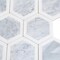 Apollo Tile Gray 11x12 Bianco Carrara, Thassos Marble Polished Floor and Wall Mosaic Tile 4.34 sqft/case, 5PK APLDC88G27A - alternate 6