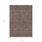 Homeroots 5' X 8' Chocolate And Gray Floral Washable Indoor Outdoor Area Rug 582261 - alternate 8