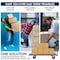 5Seconds Brand BOONE Heavy-Duty Platform Cart 72 inches x 36 inches 2400Lb Capacity 8in Red Swivel Wheels 555026 - alternate 4