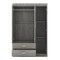 Homeroots Two Piece Gray Solid and Manufactured Wood Bedroom Set 662342 - alternate 1