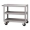 Pucel Heavy Duty Shop Truck, 36 in W x 24 in D x 33.5 in H, Three Shelves, Push Handle, Gray 2436-DT-3P - alternate 1