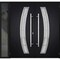 Vdomdoors Steel Double Doors Deux 6500 Black Sidelight Exterior Window Stainless Inserts Single Modern Painte DEUX6500DEXD-BLK-RH-W72+14 x H80 - alternate 6