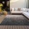 Homeroots 9' X 12' Khaki And Dark Gray Ombre Washable Indoor Outdoor Area Rug 602879 - alternate 8