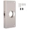 Prosource Door Reinforcer, 2-3/8 in Backset, 1-3/8 in Thick Door, Steel, Satin Nickel, 9 in H, 4 in W HSH-048SBN-PS - alternate 1