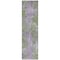 Homeroots 8' Runner Green and Purple Abstract Washable Non Skid Indoor Outdoor Runner Rug 564270 - alternate 4