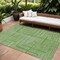 Homeroots 10' X 14' Green And Ivory Geometric Washable Indoor Outdoor Area Rug 600821 - alternate 1