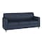 Flash Furniture HERCULES Diplomat Navy LeatherSoft Sofa with Clean Line-Stitched Frame and Chrome Legs BT-827-3-NVY-CHR-GG - alternate 1
