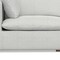 Homeroots 125" Gray Fabric Modular Sofa With Brown Legs 641021 - alternate 4