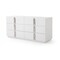 Homeroots 64" White Solid and Manufactured Wood Six Drawer Double Dresser 490824 - alternate 1