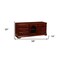Homeroots 58in Brown Solid and Manufactured Wood Enclosed and Open Storage TV Stand 347481 - alternate 4