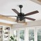 Jonathan Y Max 52" 3-Light Farmhouse Industrial Iron/Wood Mobile-App/Remote-Controlled LED Ceiling Fan, Black/Da JYL9721A - alternate 12