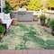 Homeroots 9' X 12' Fern Green And Beige Abstract Washable Indoor Outdoor Area Rug 630685 - alternate 6