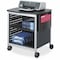 Safco Desk-Side Printer Stand, Black/Silver 1856BL - alternate 1